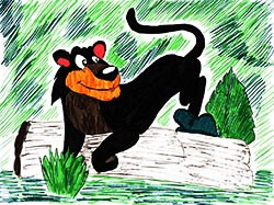 Пантера из сказки "Маугли"