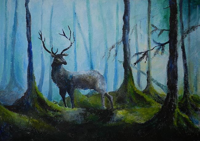 Рисунок на ДВП