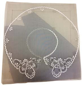 «Воротник белая гладь», вышивка ручной работ, ВШНИ